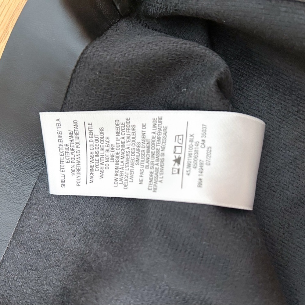 NWT Joe's Jeans Vegan Leather Mini Skirt in Black - Picture 9 of 9